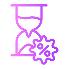 temporary offer gradient icon