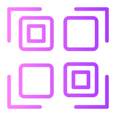 barcode gradient icon