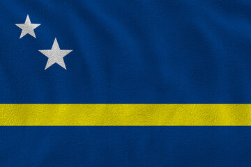 National flag of Kuracao. Background  with flag of Kuracao.