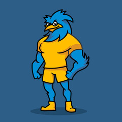 Fototapeta na wymiar eagle sport character design