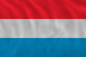 National flag of Luxembourg. Background  with flag  of Luxembourg