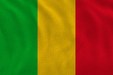 Obraz premium National flag of Mali. Background with flag of Mali.