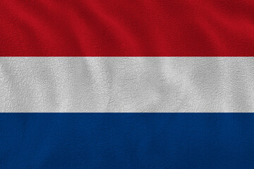 National flag of Netherlands. Background  with flag  of Netherlands.