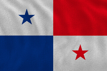 National flag of Panama. Background  with flag of Panama.