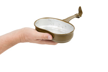 Soviet aluminum army bowler hat.