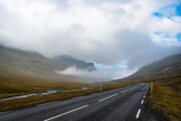Landscape of the East Fjords (Iceland)