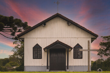 Churchin the District of Faxinal do Ceu, in state of Parana, south of Brazil