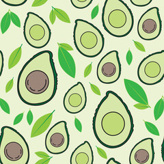 avocado pattern seamless