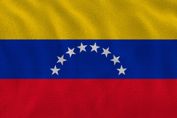 National flag of Venezuela. Background  with flag of Venezuela.