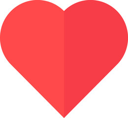 Like social media button in heart form icon vector