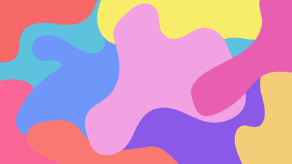 aesthetic abstract colorful freeform liquid, fluid wallpaper illustration, perfect for banner, postcard, wallpaper, backdrop, background