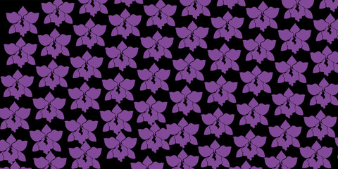  Vector seamless beautiful pattern flower and leaves flat background