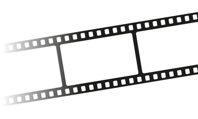 Cinema tape vector icon. Black film strip. Roll with old film tape. Vector 10 Eps.