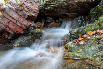 Hashitachi river near The Bukozanmitake Shrine on mountain Buko