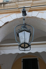 Fototapeta na wymiar Laterne, Leuchte, Stadt, Lampe, Straßenbeleuchtung, Griechenland, Korfu
