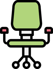 Desk chair Vector Icon Design Illustration