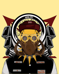 skull and glasses , story to tell , art drawn by hand . png 4000*5000 px