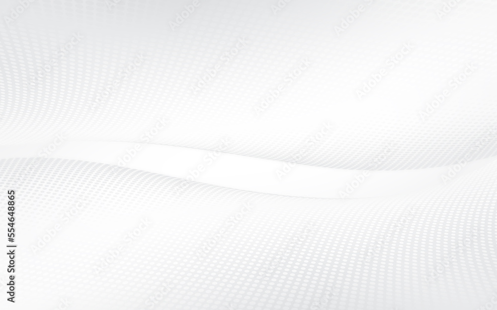 Poster white and grey halftone raster background with waves dots shapes. abstract modern business design.
