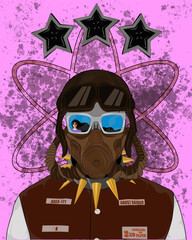 
skull and glasses , story to tell , art drawn by hand . png 4000*5000 px