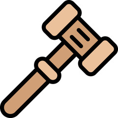 Gavel Vector Icon Design Illustration