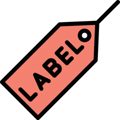 Label Vector Icon Design Illustration