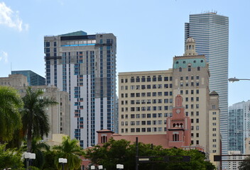 Panorama of Downtown Miami, Florida