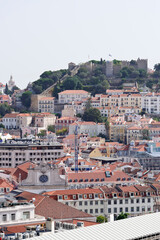 Fototapeta na wymiar Lisbon cityscape and Castle of São Jorge, Portugal
