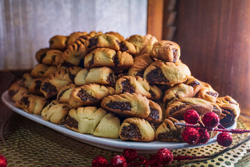 Traditional Sicilian Christmas sweets, the Buccellati