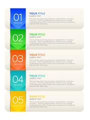 Infographic Business process options or steps , colorful icons ,vector infographic template.stock Vector illustration