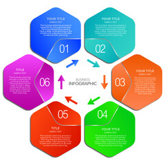 Infographic Business process options or steps , colorful icons ,vector infographic template.stock Vector illustration