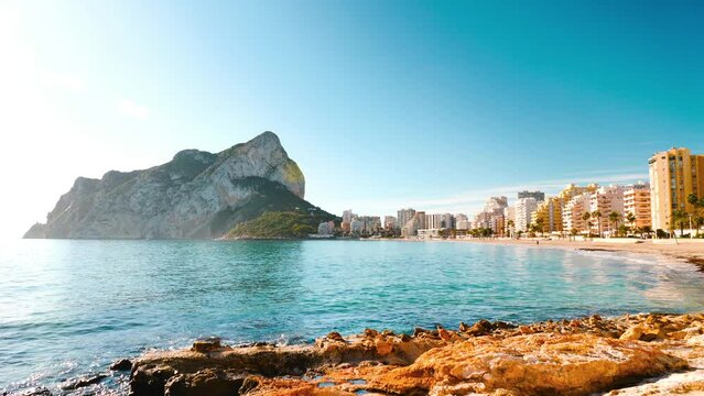Calpe city landscape, Alicante province in Spain