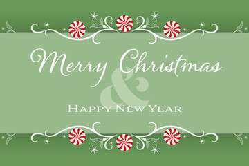 A peppermint candy border design with copy space
