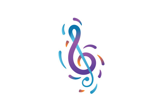 colorful music logo