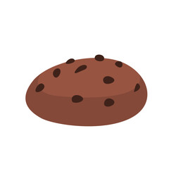 chocolate cookie vector illustration