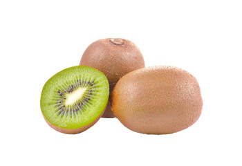 Fresh kivi fruit on  transparent png