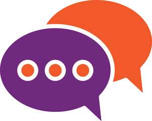 Chat Vector Icon Design Illustration