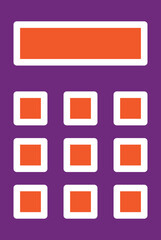 Calculator Vector Icon Design Illustration