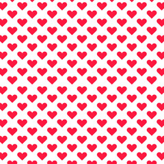 St Valentine's holiday. Red hearts. Relationship, emotion, passion, love. Seamless pattern, texture, paper, packaging design.
