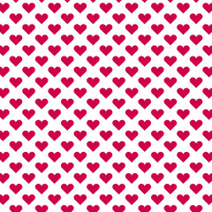 St Valentine's holiday. Red hearts. Relationship, emotion, passion, love. Seamless pattern, texture, paper, packaging design.
