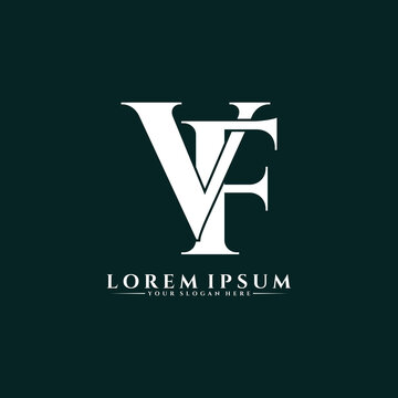 Letter VF luxury logo design vector