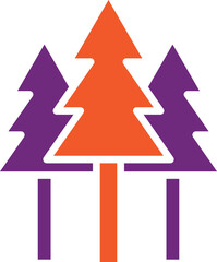 Obraz premium Forest Vector Icon Design Illustration