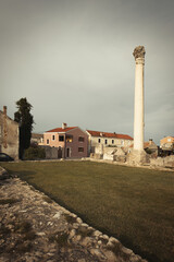 Fototapeta premium Croatian village Nin in middle of summer during June day time