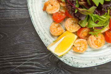 Homemade Boiled Shrimp Appetizer with Cocktail Sauce