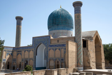 On the territory of the medieval mausoleum of Gur-Emir (Tamerlane's Tomb). Samarkand, Uzbekistan