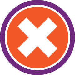 Fototapeta premium Close Vector Icon Design Illustration