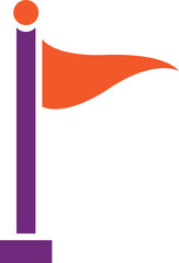 Flag Vector Icon Design Illustration
