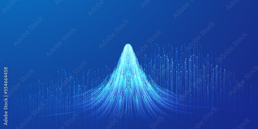 Poster the convergence of dots and lines shines like snow mountains, which is suitable for the background o