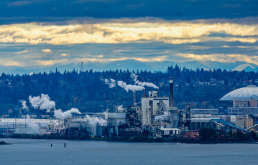 Obraz premium Tacoma Port Machinery 4