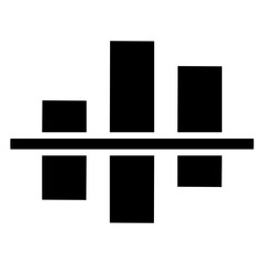 statistical bar graph icon
