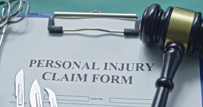 Medical malpractice claim form for lawyers.